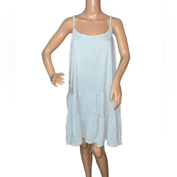 Wild Fable™ Women's Sleeveless Tiered Knit Dress. Light Blue. Sizes 2X NWT - Picture 1 of 9